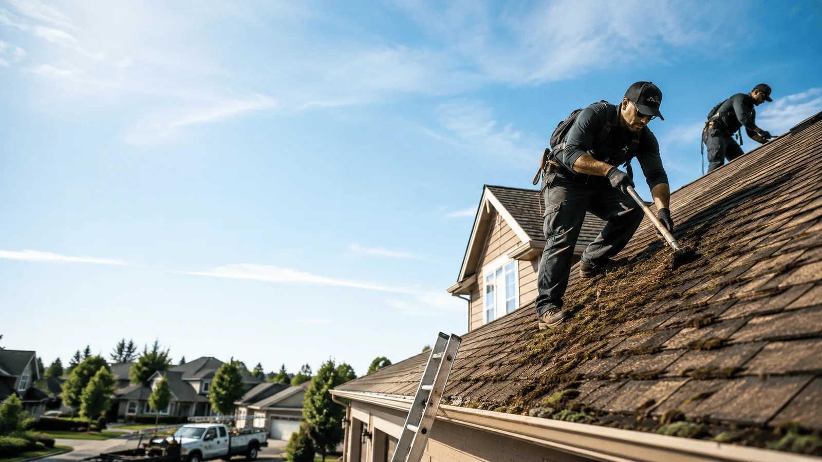 Roof Moss Removal in Saint John, IN near me